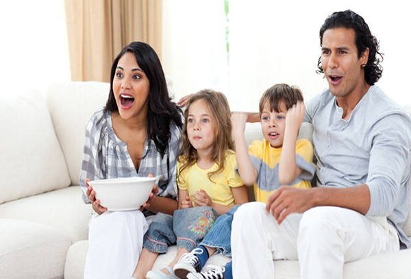 Family On Sofa